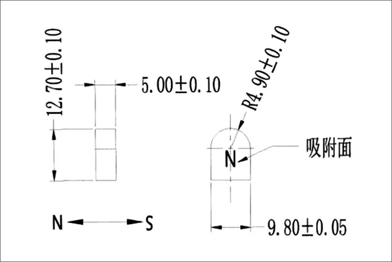 高强力门形强力磁铁（定制形）